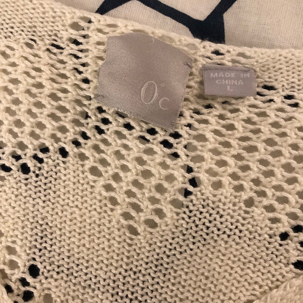 Zero Degrees Celsius Pull Over Crochet Sweater Top - image 2